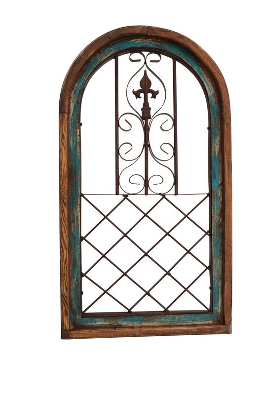 Chaparral-Turquoise Rustic Window-16x28 inches-Wall Decor
