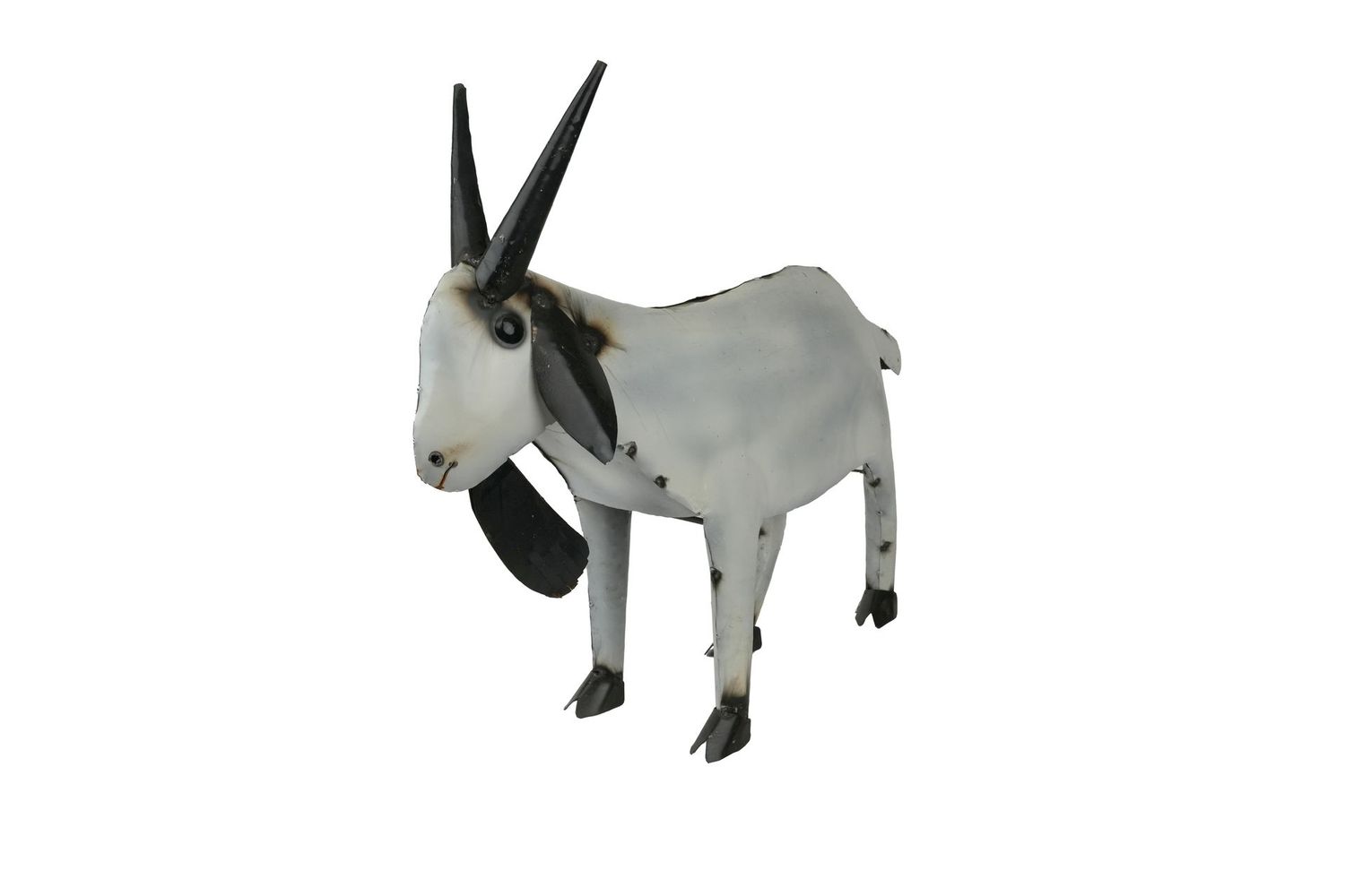 Metal Goat-Handmade-Garden Decor-Yard Art-10x29x23H-Medium