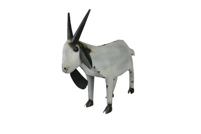 Metal Goat-Handmade-Garden Decor-Yard Art-10x29x23H-Medium