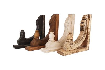 Fancy Farmhouse Corbel-Rustic-Wood-3Wx10Dx11H inches-4 Colors