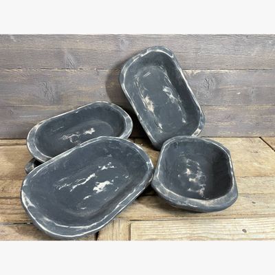 Small Dough Bowl-Candle Ready-10x14x2-Small Dough Bowl-Sale-Black