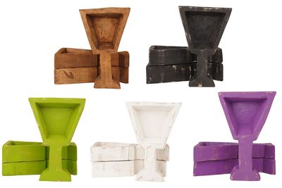 Martini Glass Dough Bowl-6 x 10 x 2-Martini Glass Carved-Candle Ready-Five Color Choices-ON SALE-$8 each