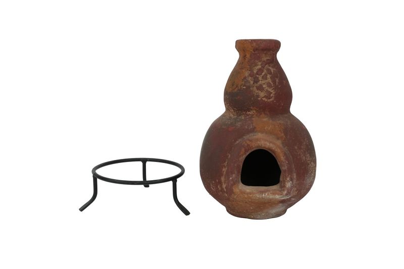 Taos Garden Clay Chimney Candle Holder-CLEARANCE-8x13H inches-LOT of 10