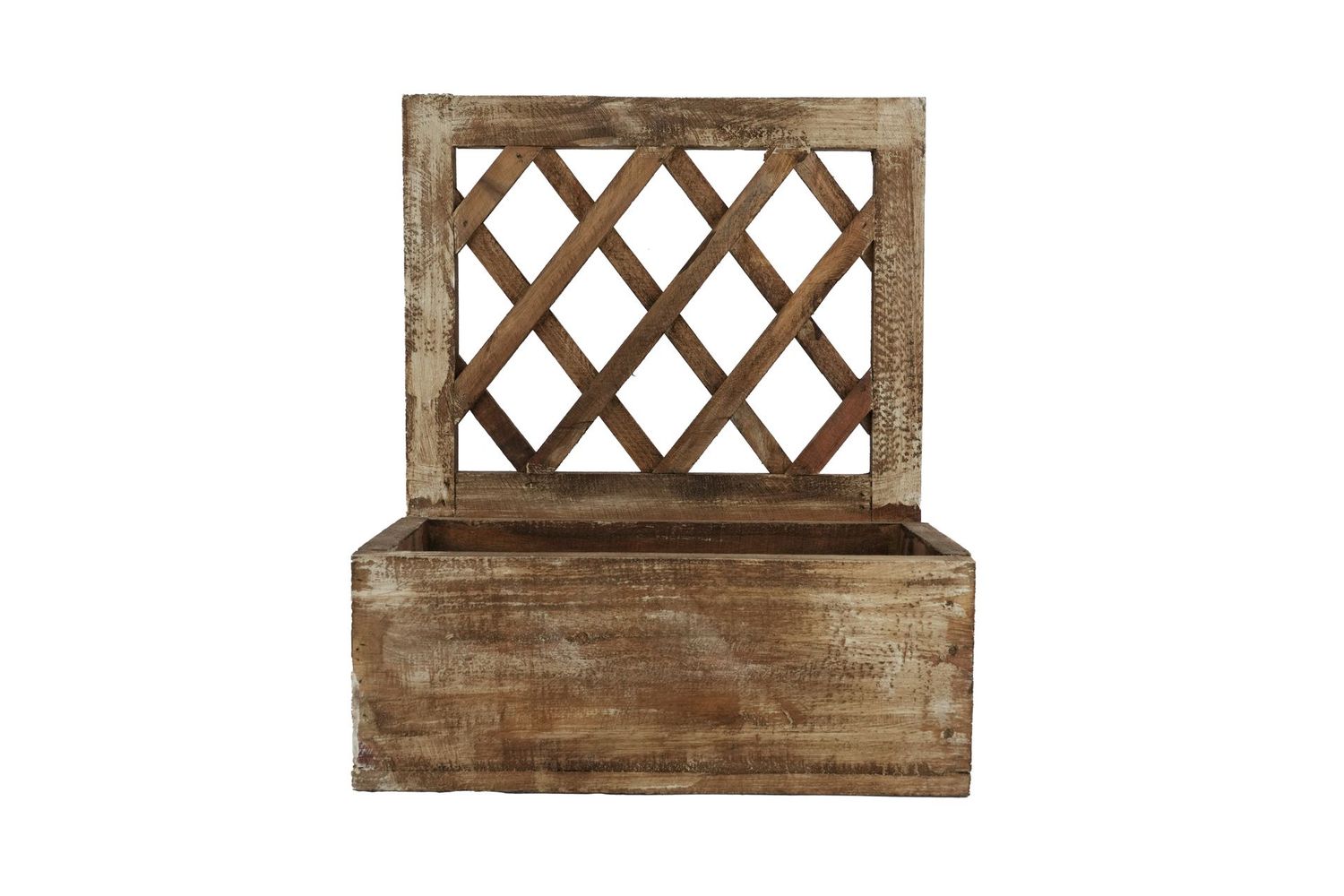 Farmhouse Lattice Wall Planter-WH-16x8x16H-Garden Decor