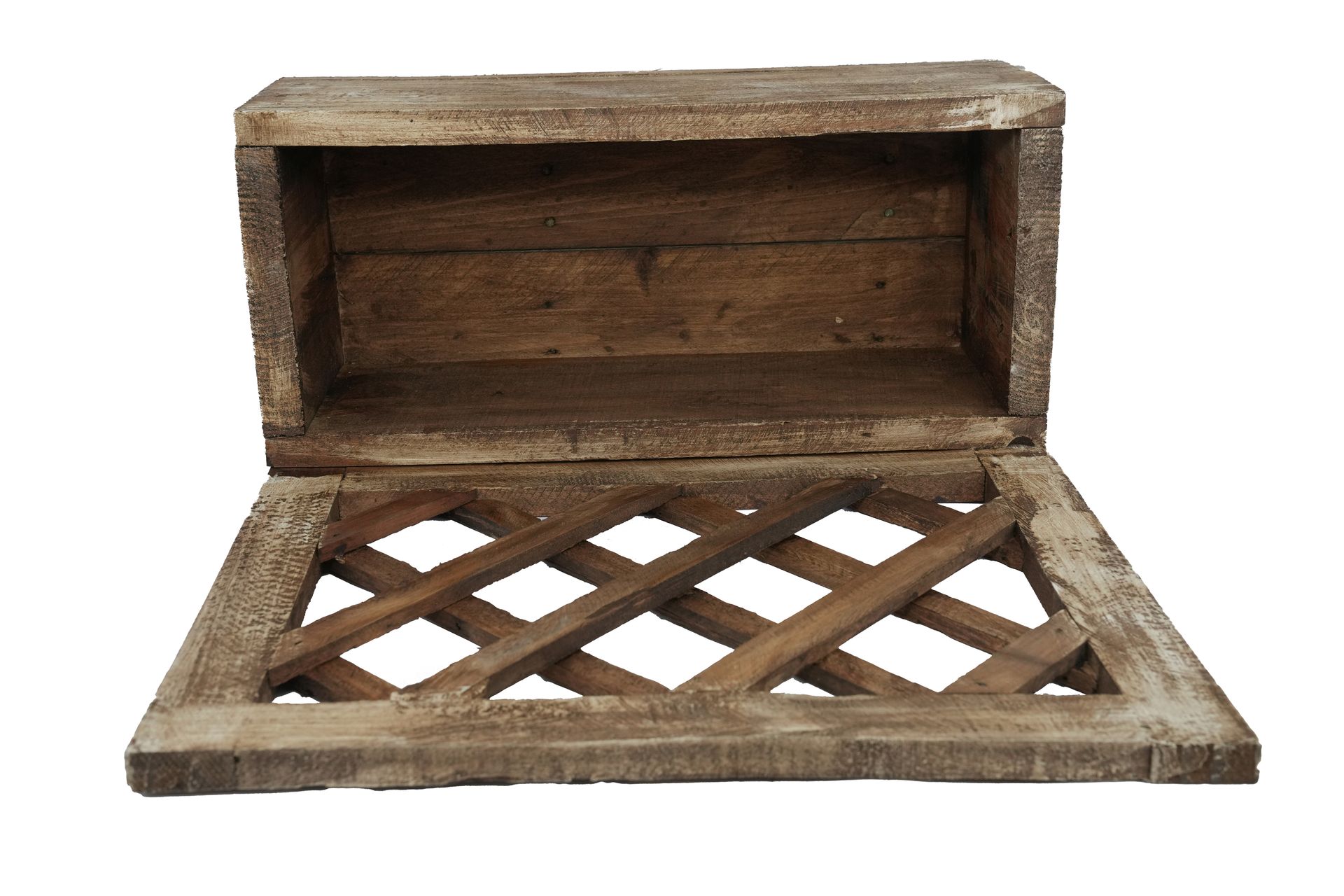 Farmhouse Lattice Wall Planter-WH-16x8x16H-Garden Decor