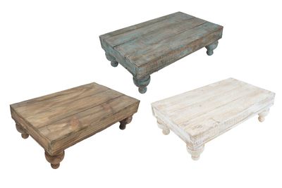 Reclaimed Wood Cake Table-Repurposed-20x12x6.5H-Riser-3 Color Choices