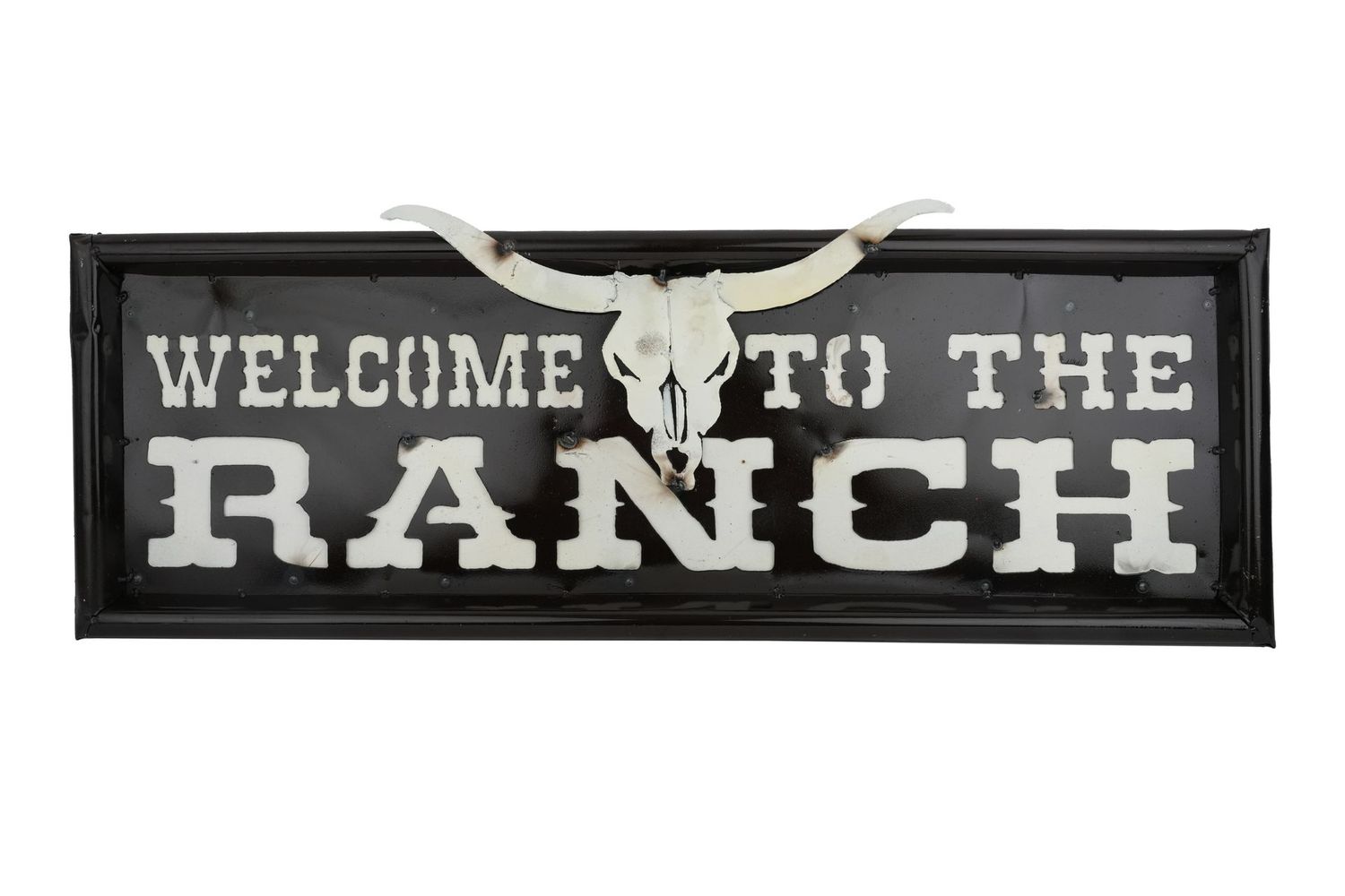 Welcome to the Ranch Sign-35x15H inches-Wall-Tailgate Design