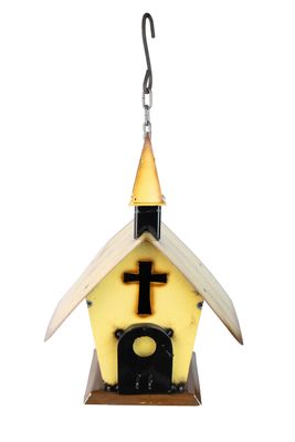 Hope Garden Metal Bird house-Farmhouse-Yard Metal Art-Hope Bird House