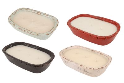 Ovee Simple Clay Vessel-Candle Ready-6x9 Inches-4 Colors-CLEARANCE-$9