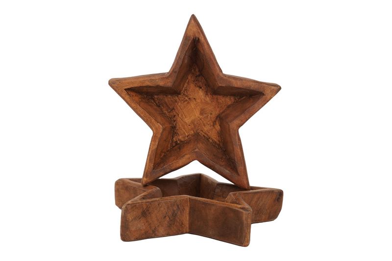 Overstocked-Star Dough Bowl-Medium-10 x 10-Handmade-Candle  Ready-Waxed-Sale-$10