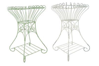 Paris Iron Planter Garden Basket-Handmade-Solid Iron-15Wx25H inches