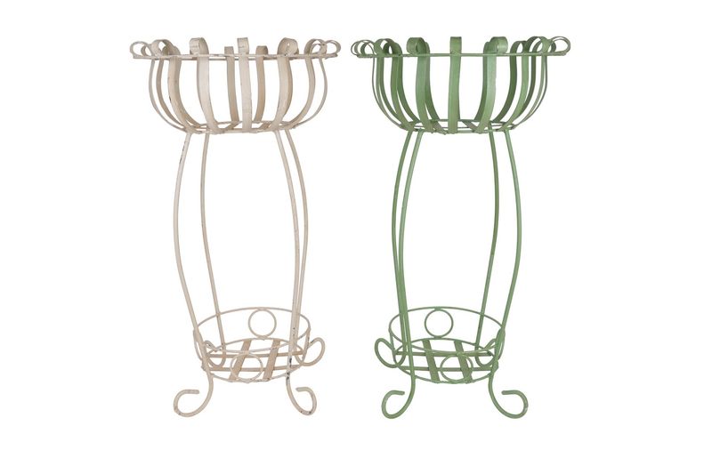 Pulpo Iron Planter Garden Basket-Handmade-Solid Iron-18Wx32H inches