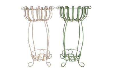 Pulpo Iron Planter Garden Basket-Handmade-Solid Iron-18Wx32H inches