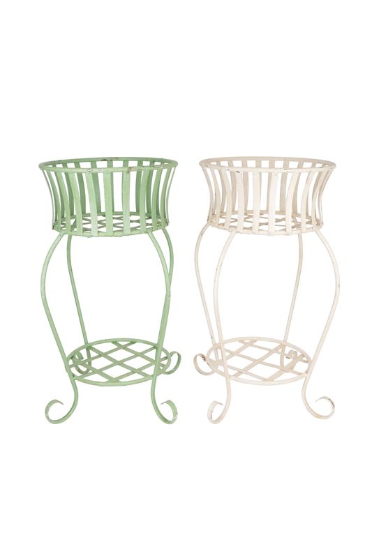 Joselyn Iron Planter Garden Basket-Handmade-Solid Iron-21Wx32H inches