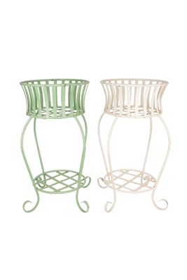 Joselyn Iron Planter Garden Basket-Handmade-Solid Iron-21Wx32H inches