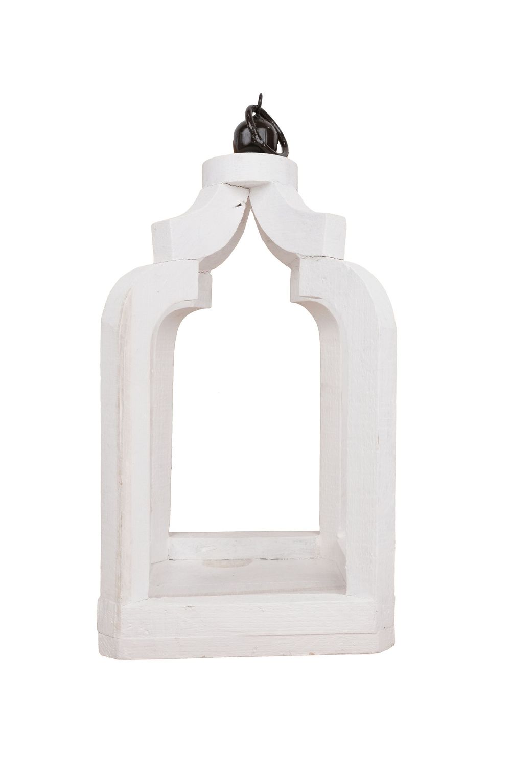 Luxe Farmhouse Lantern-9x18H inches-Luxe Lantern-White
