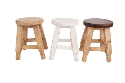 Farmhouse Rustic Wooden Stool-8x10 inches-3 Color Choices-NEW