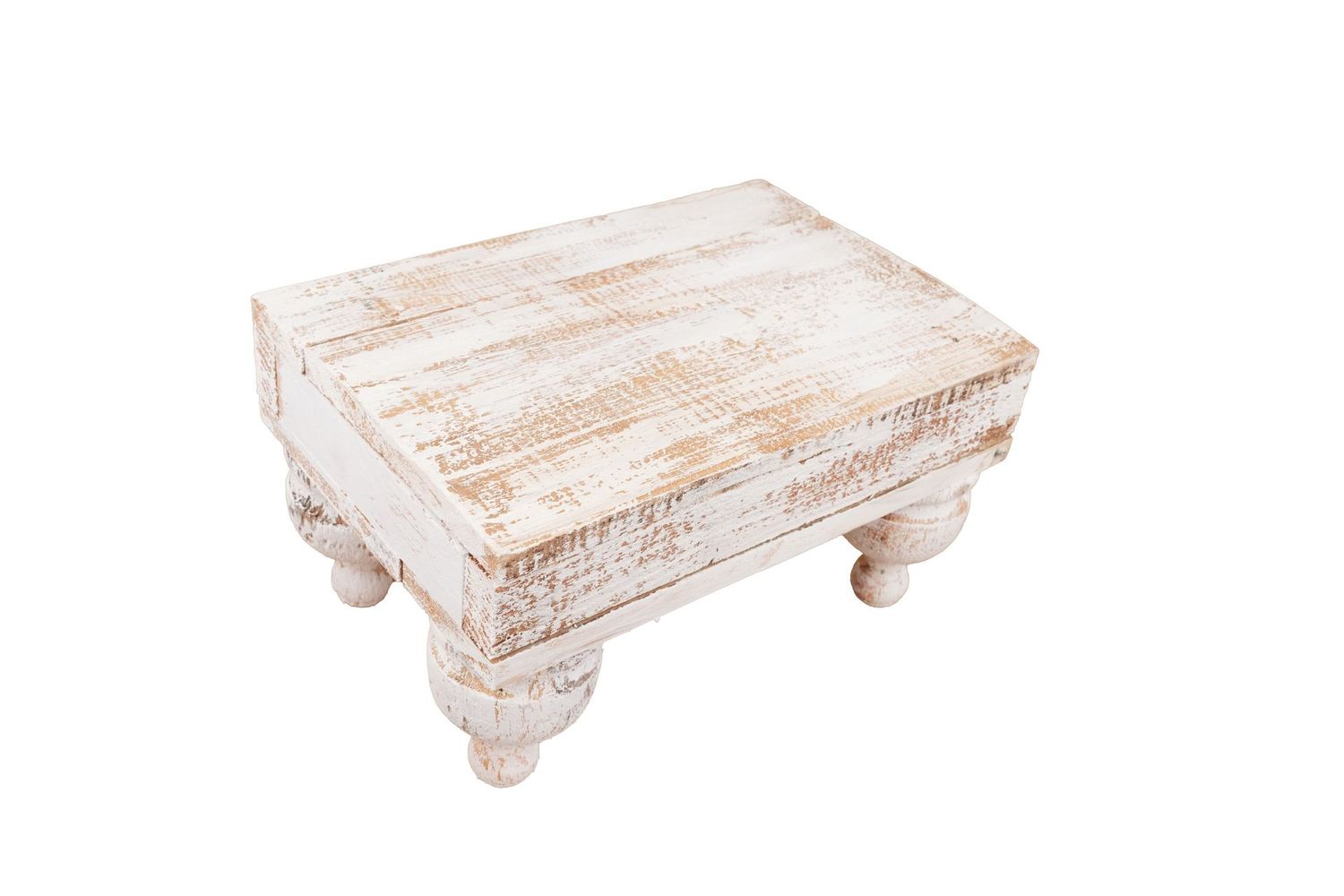 Medium-Reclaimed Wood Cake Table-Repurposed-14x12x7H-Riser-3 Color Choices