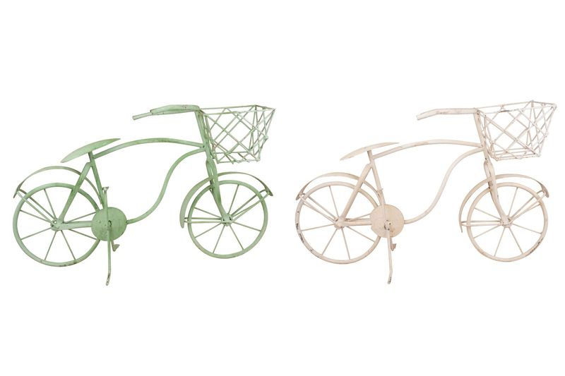 Bicycle Garden Iron Basket Planter-32x11x20 inch-Two Colors