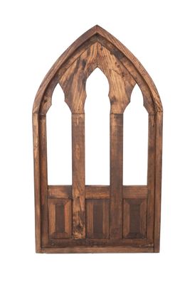 Parkland Window-Farmhouse-Primitive-17x30 inches-Wall Decor-Brown Tone