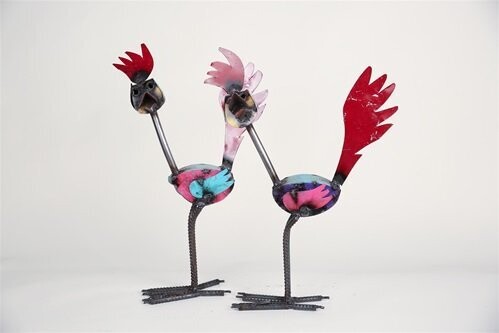 Colorful Metal Roadrunner-Handmade-9x18-Garden Decor-Art Colorful Metal Roadrunner-Handmade-9x18-Garden Decor-Art