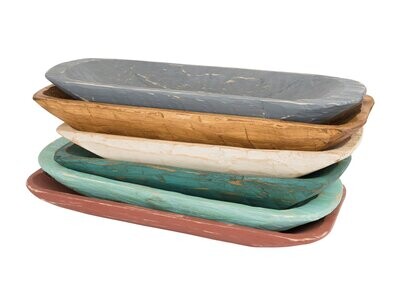 Santa Fe Dough Bowl-Farmhouse-Primitive-8x20 inches