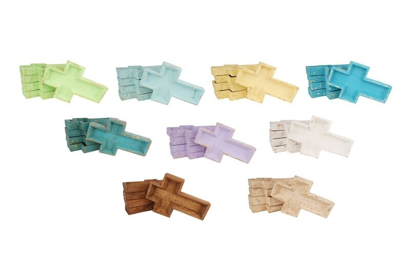 Cross-Small- Dough Bowl-Candle Ready-6x12 inches-9 Color Choices