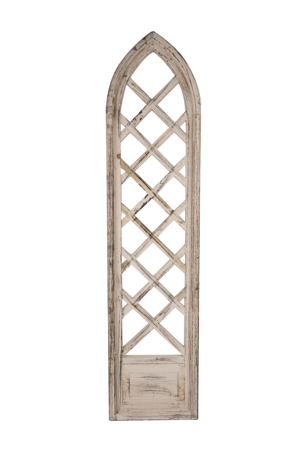 Old Creek-Farmhouse Wall Decor Window-12x48-Three Color Choices, Colors: Vintage White