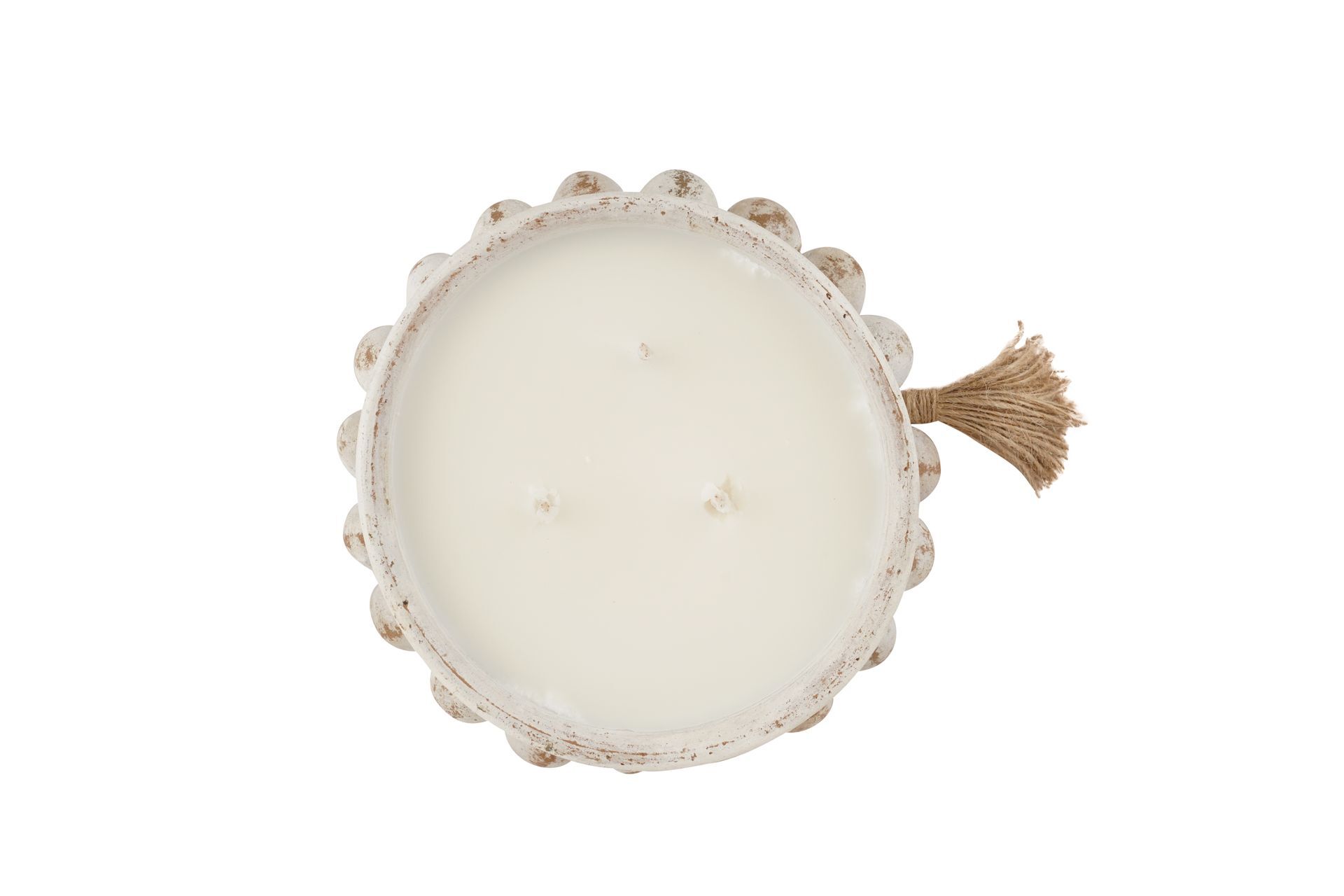 Beadzie-Candle Pour-Clay Candle Vessel-#1 Best Seller-White