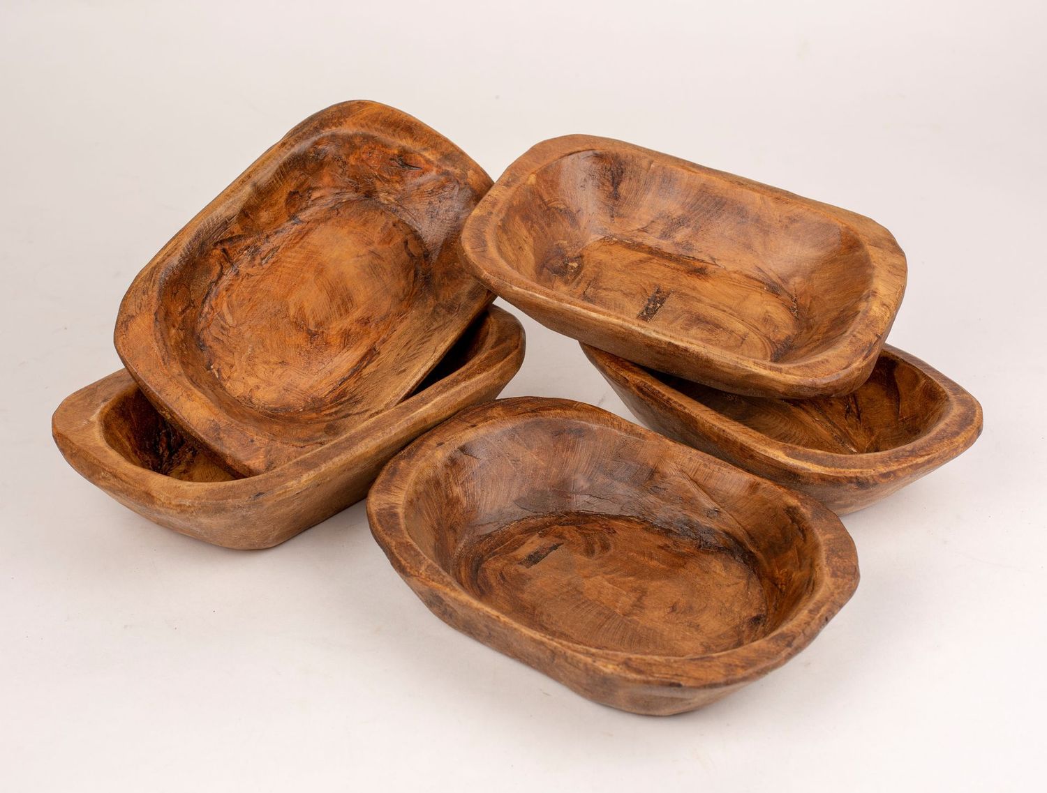 Mini Dough Bowl-Home Decor #2-Rustic-6x10x2 inches-Waxed-#2 Mini Dough Bowl-Home Decor #2-Rustic-6x10x2 inches-Waxed-#2