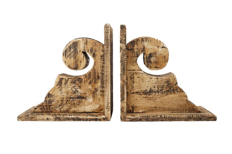 Big Springs Farmhouse-Bookends-Wood Corbel-6Wx12Dx12H inches