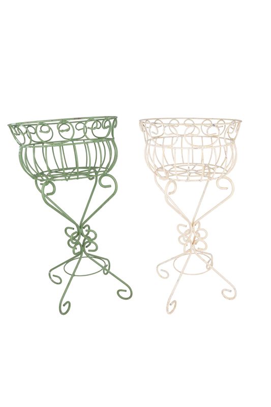 CLEARANCE-Maury Iron Planter Garden Basket-Handmade-Solid Iron-18Wx32H inches