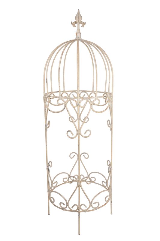 Norman Garden Iron Topiary-Farmhouse-12x37 inches-Rustic-Metal-Garden Decor-Norman