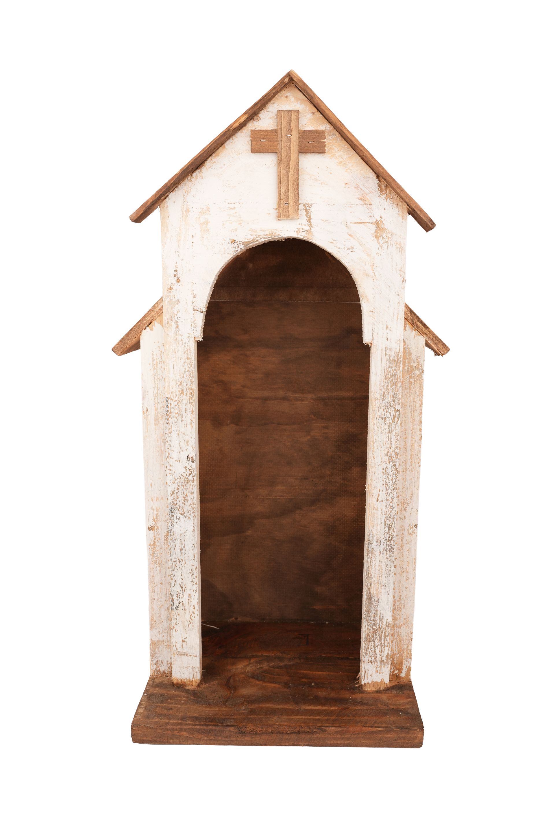 Carthage Wood Nicho-15x9x27 inches-Handmade-Display-NEW