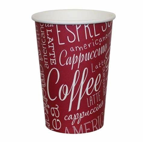 9oz Rosa Paper Cup ''Coffee Lovers'' Vending Cups