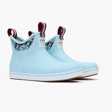 XtraTuf Women&#39;s Light Blue Ankle Deck Boot