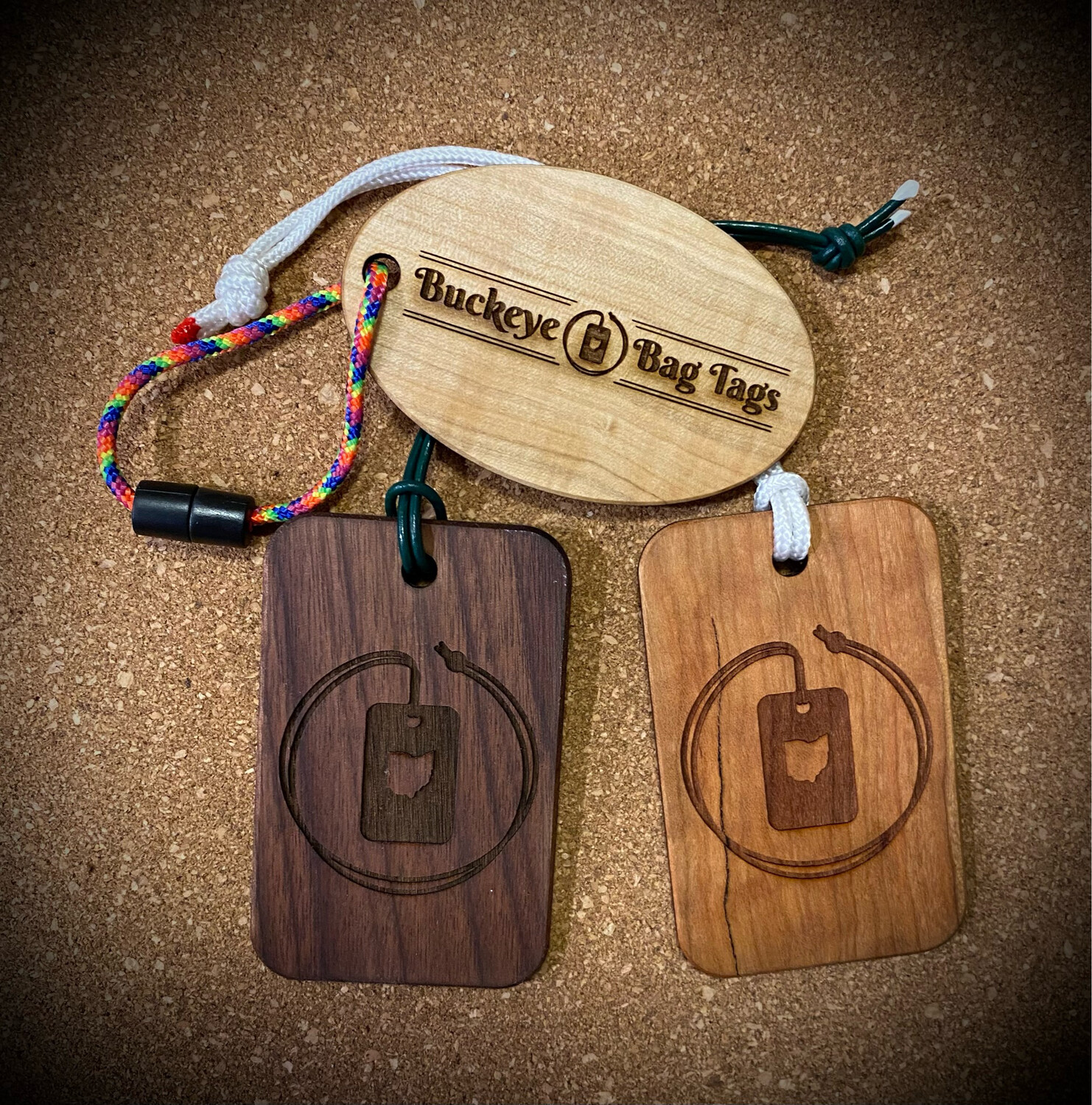 WHOLESALE - Custom Wood Bag Tag