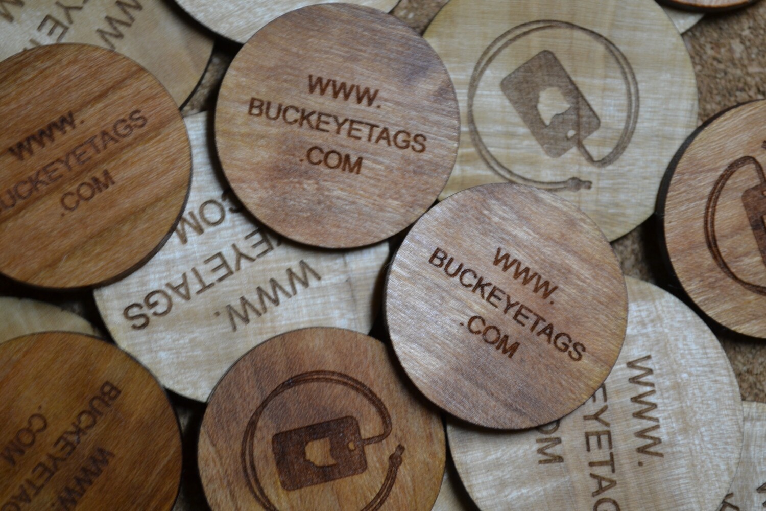 WHOLESALE - Custom Wood Ball Marker (5-Pack)