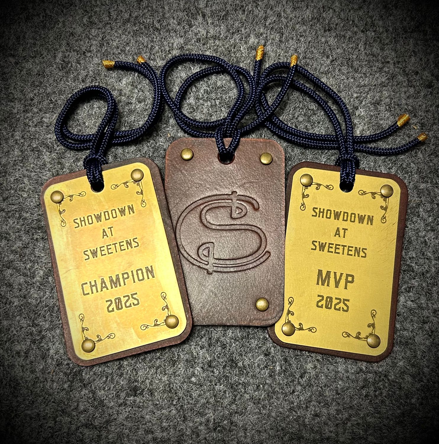 Leather/Metal Badge Tag