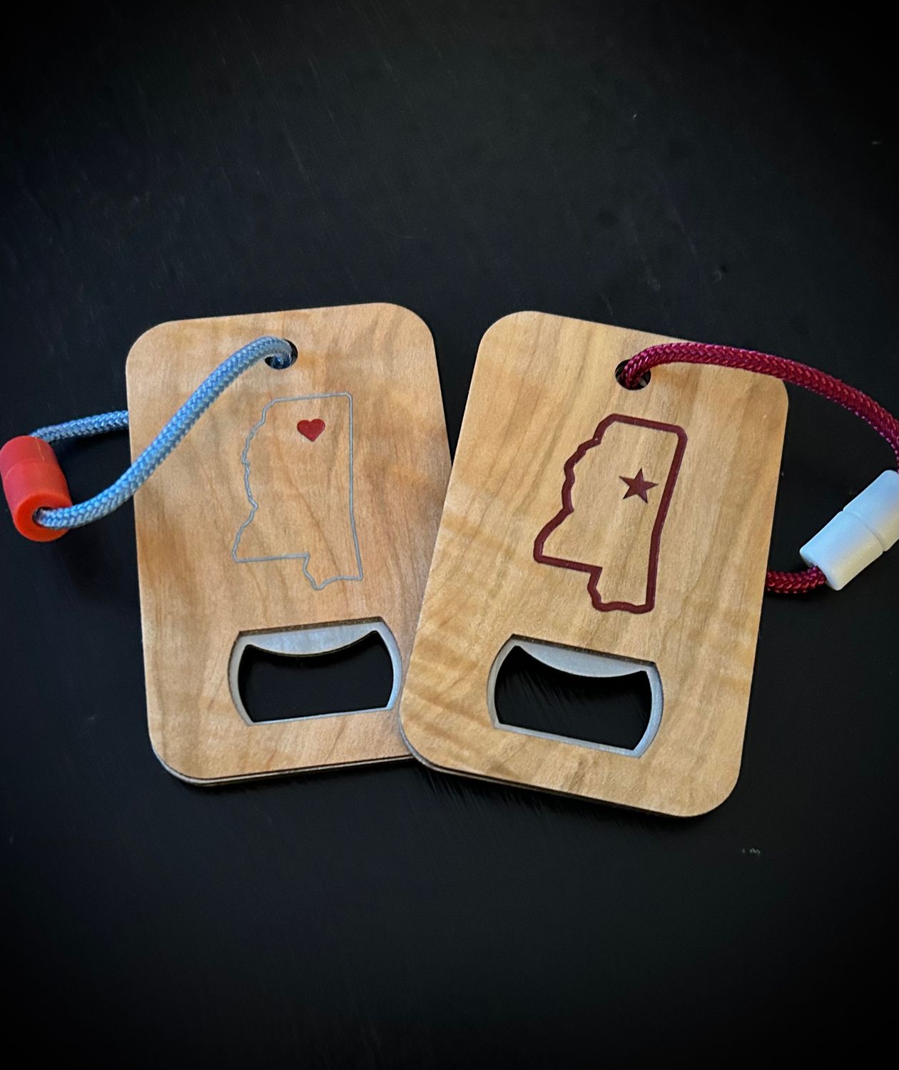 Wood Bottle Opener Bag Tag