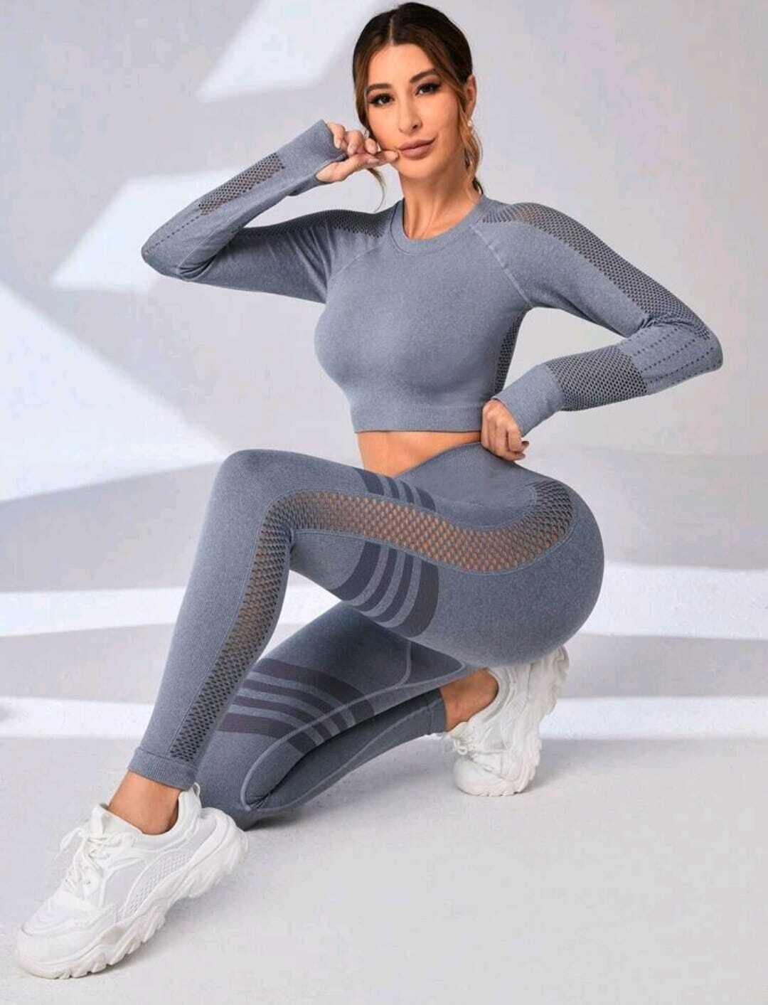 Seamless Raglan Sleeve Sports Set