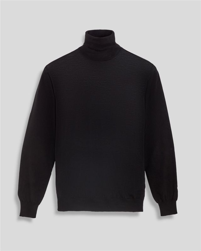 Knitwear: Turtle-neck superlight  in cashmere lana seta