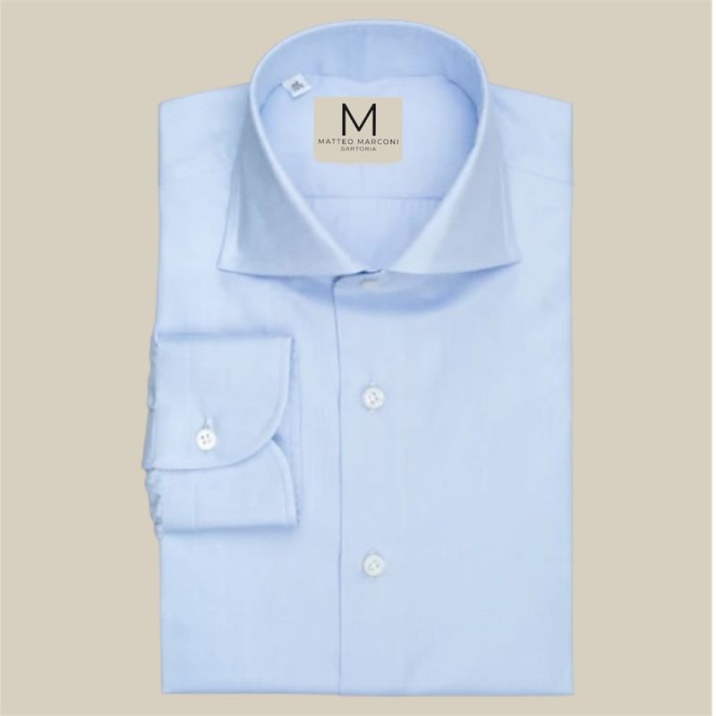 1 Camicia "Top Premium" cotone alta qualità, bottone madreperla, iniziali e millesimatura