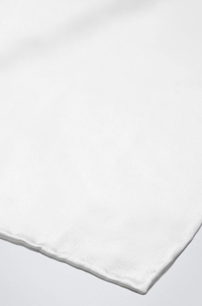 Pochette seta bianca