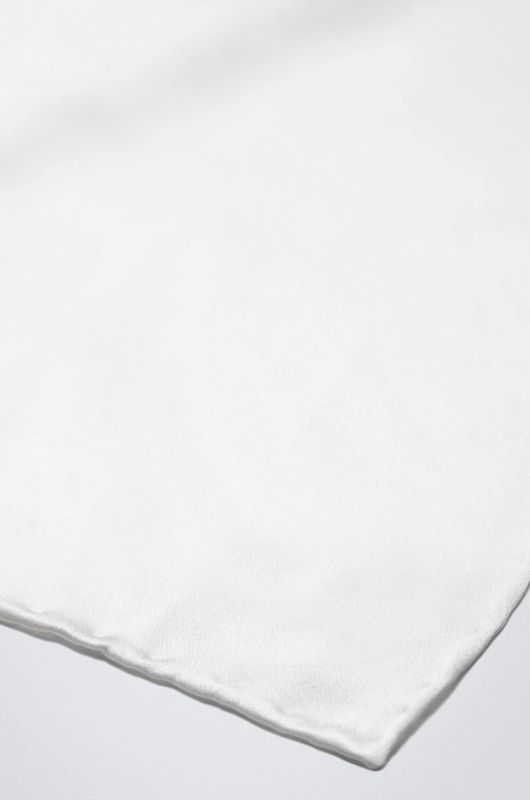 Pochette seta bianca