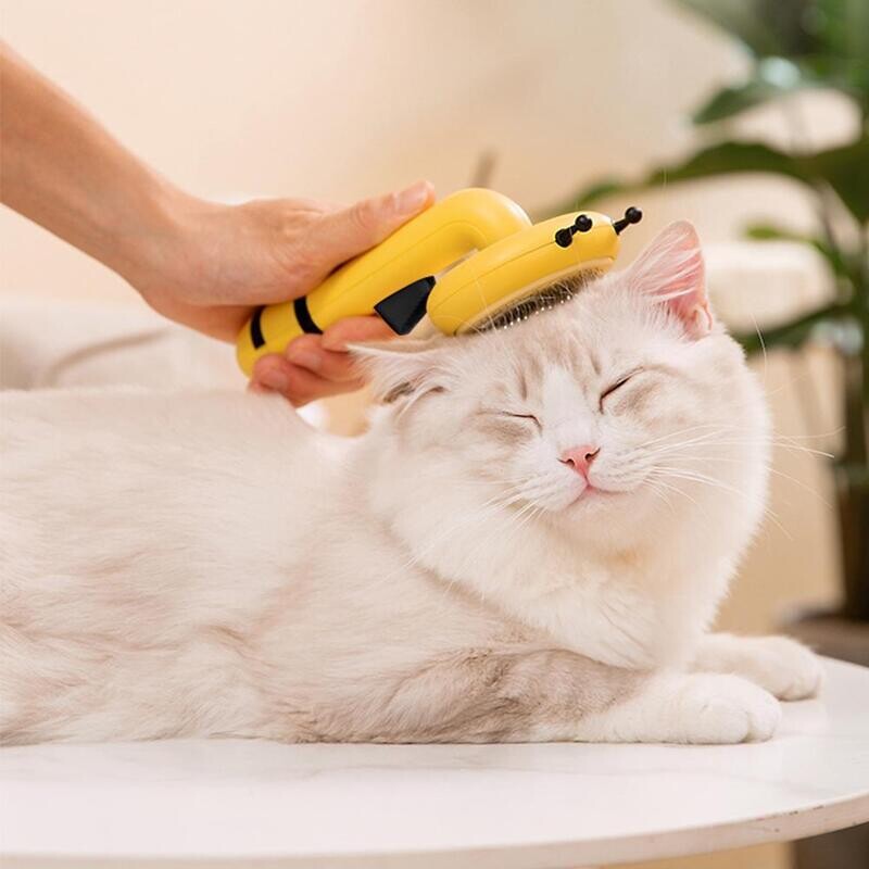 Bee Brush Self Cleaning Pet Massage Comb