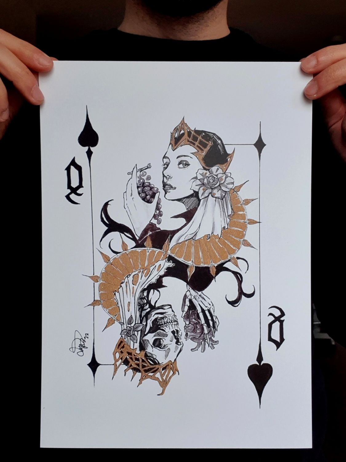 Queen of Cards Art Print