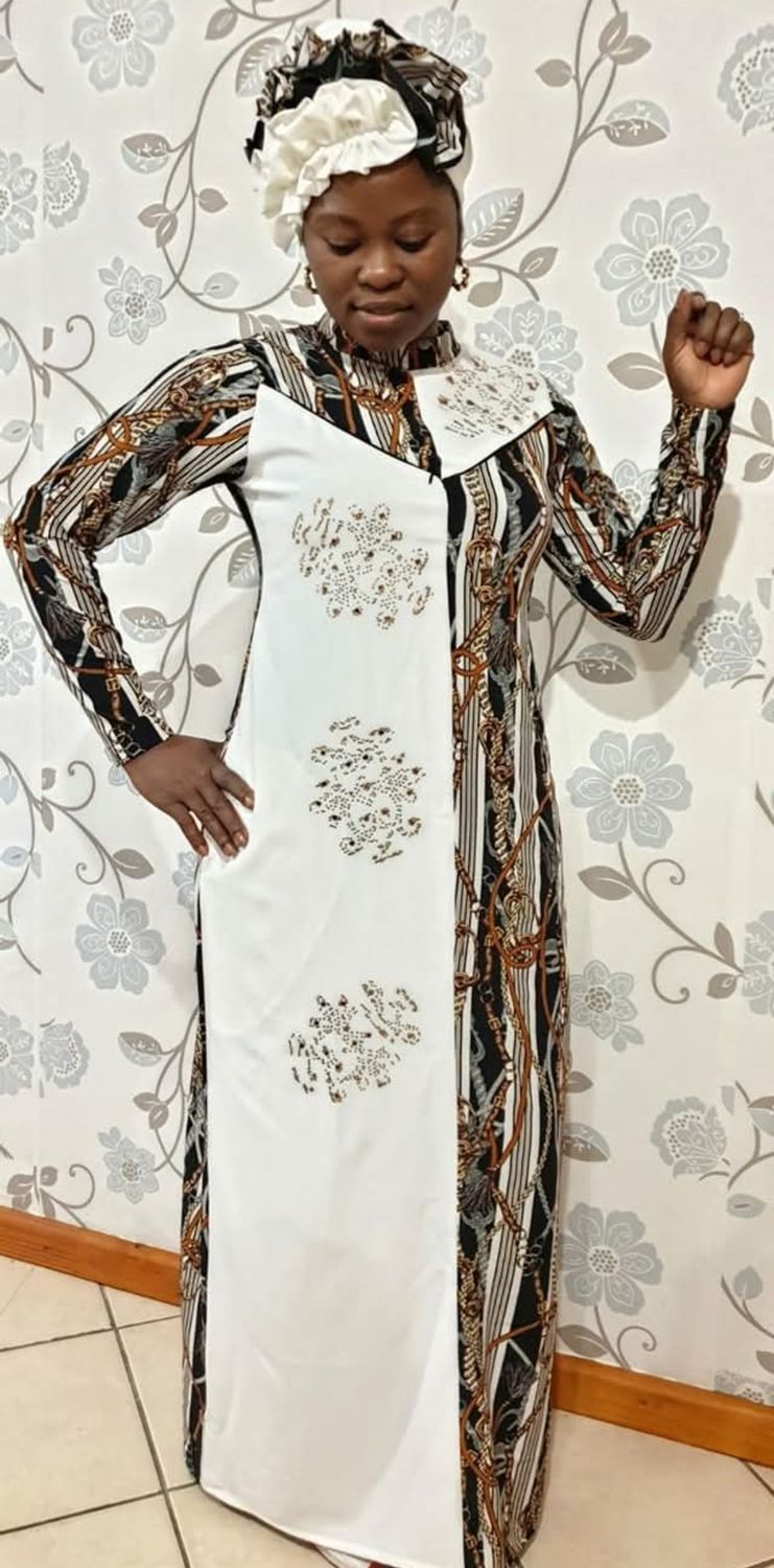 Mix long gown