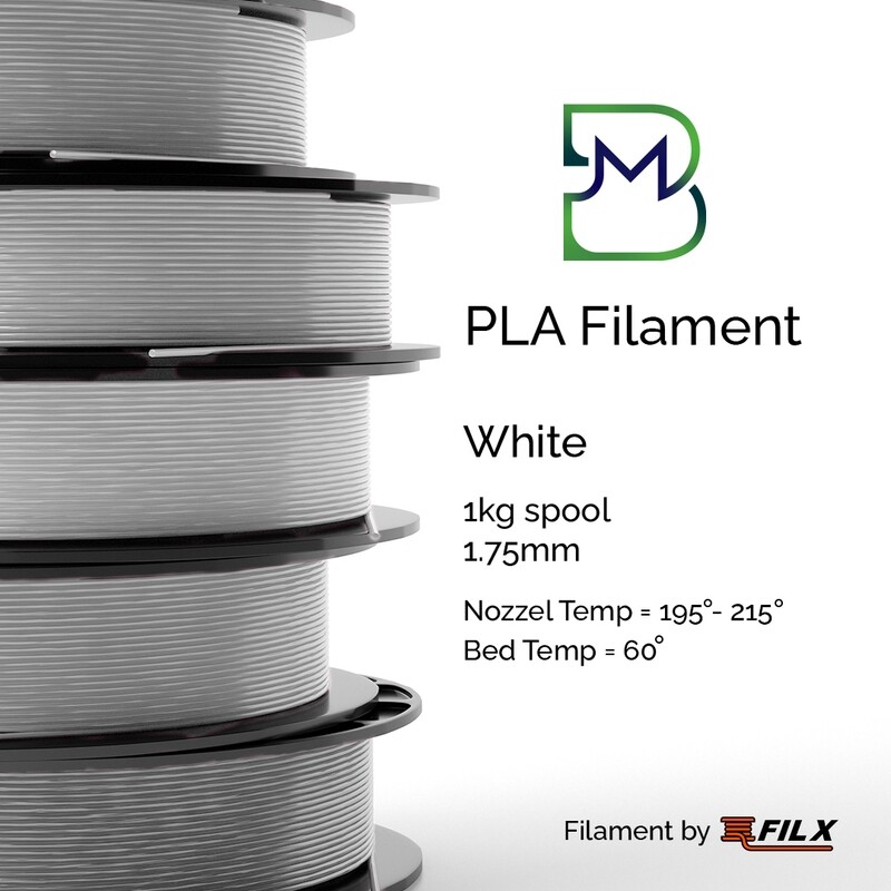 Fil X White PLA 1.75mm Filament