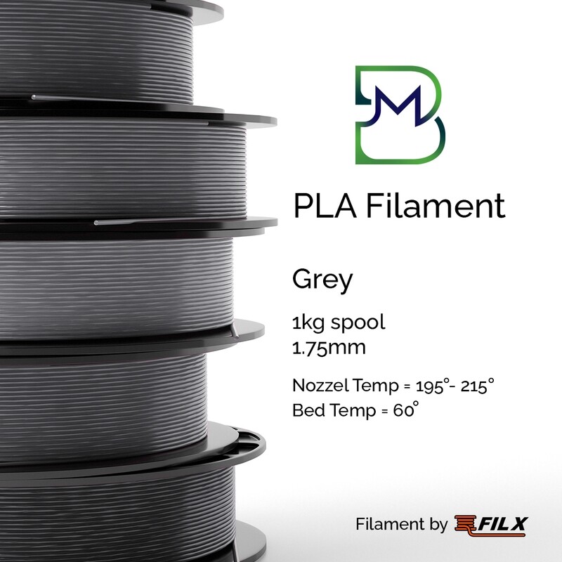 Fil X Grey PLA 1.75mm Filament